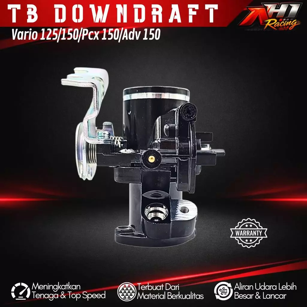 Throttle Body Tb Downdraft Vario 125 150 AH1 Racing - Intake Tuas Gas Downdraft Vario 125 150