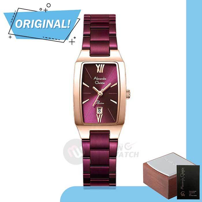 Jam Tangan Wanita Analog Alexandre Christie 2455LD AC2455 AC 2455 LD 2455 LDBRDDR Original Garansi R