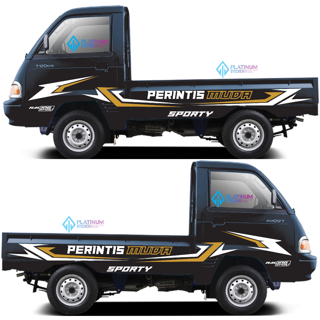 Stiker Mobil Pickup Colt T 120ss Stiker Variasi Bodi Samping Mobil Pickup Colt T, Carry, Futura dll