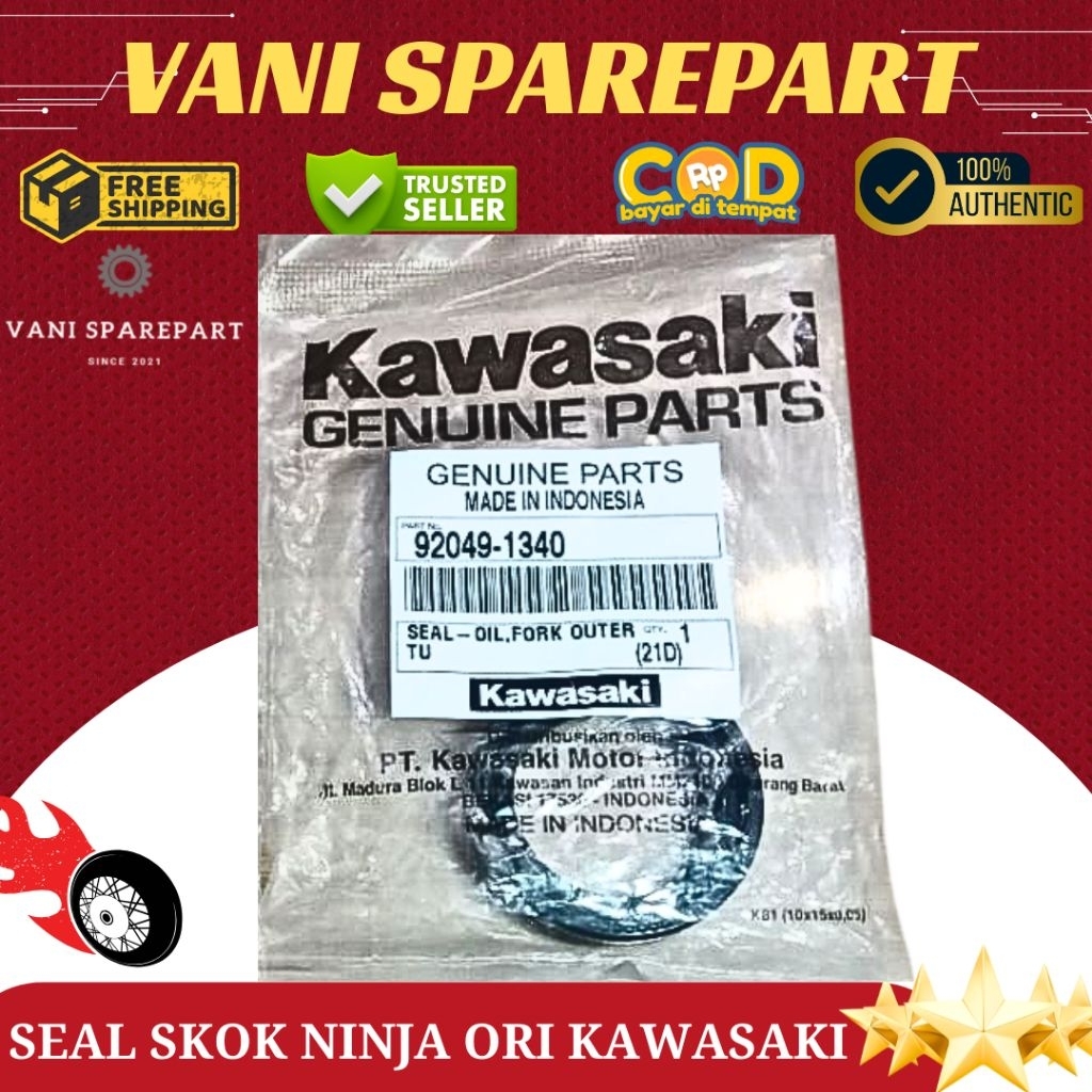 Seal Sel Shockbreaker Shock Skok Depan Ninja R Ninja RR Kawasaki Ori