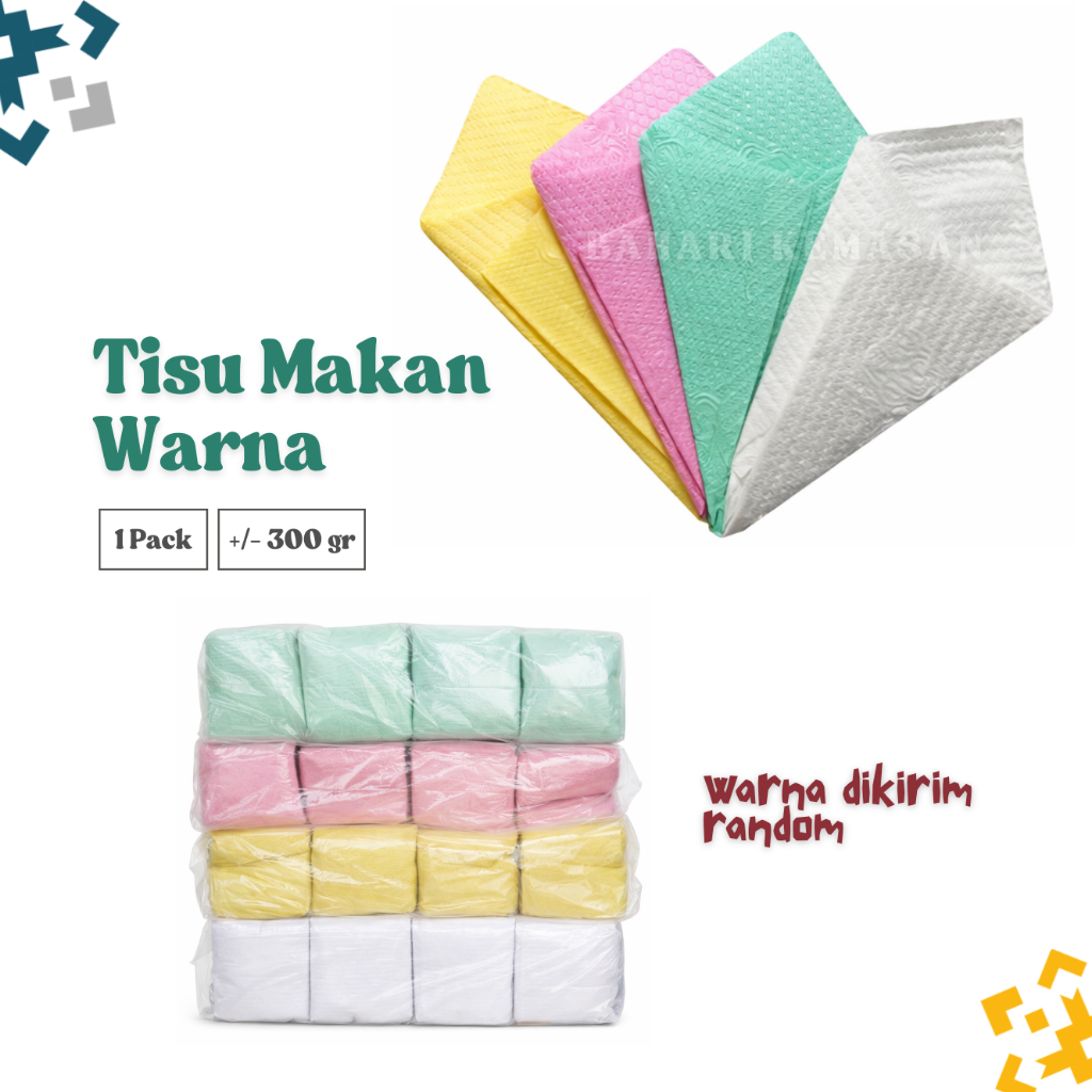 tisu tissue napkin kuliner katering catering makan polos 1 pack 300gr