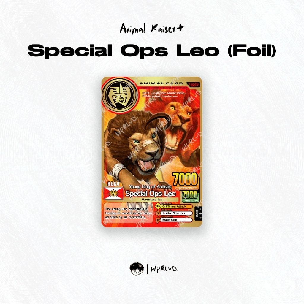Animal Kaiser Plus - Special Ops Leo (Fanmade Foil Card)