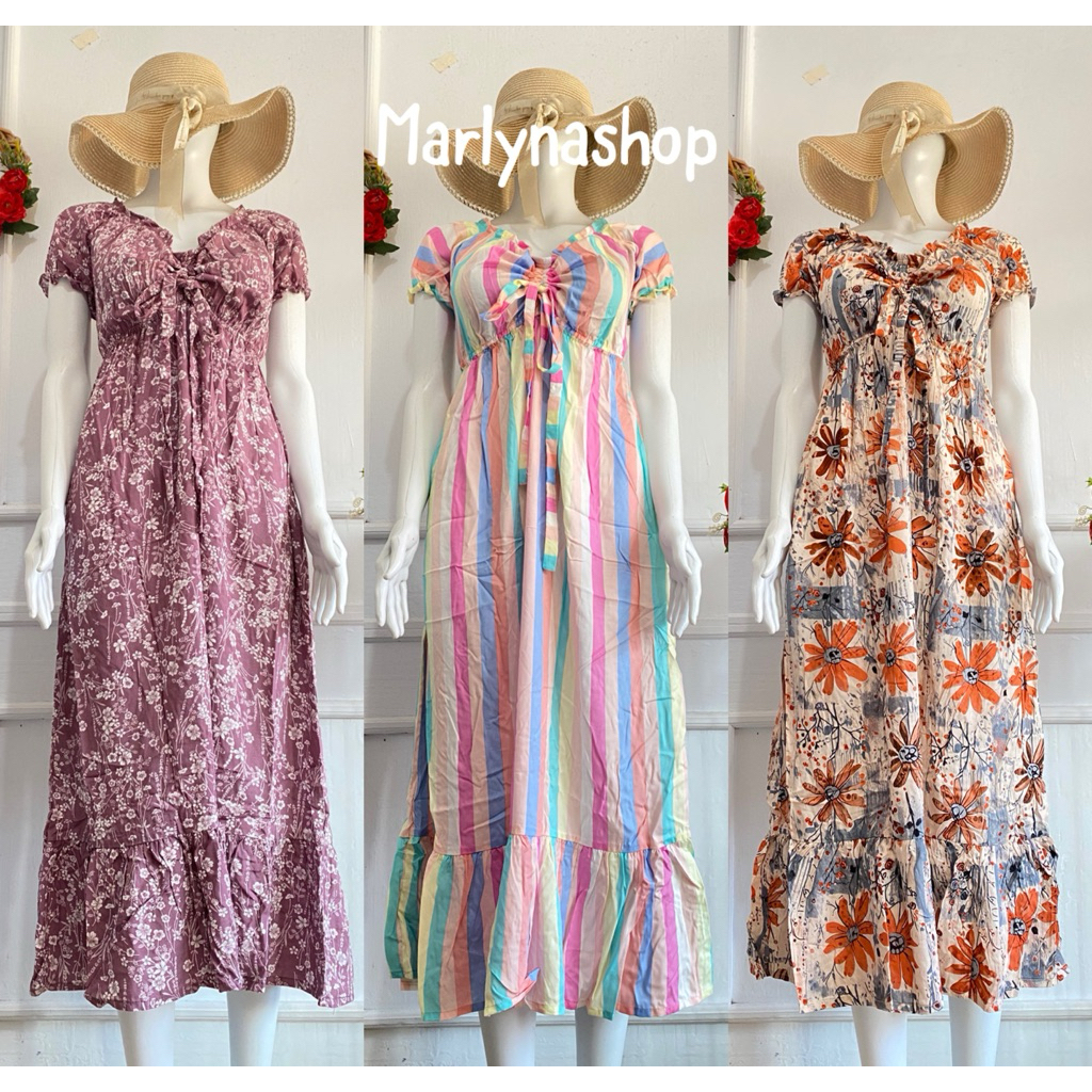 Marlynashop - DASTER SERUT DADA / SERUT DADA PANJANG KARET RAYON KEKINIAN