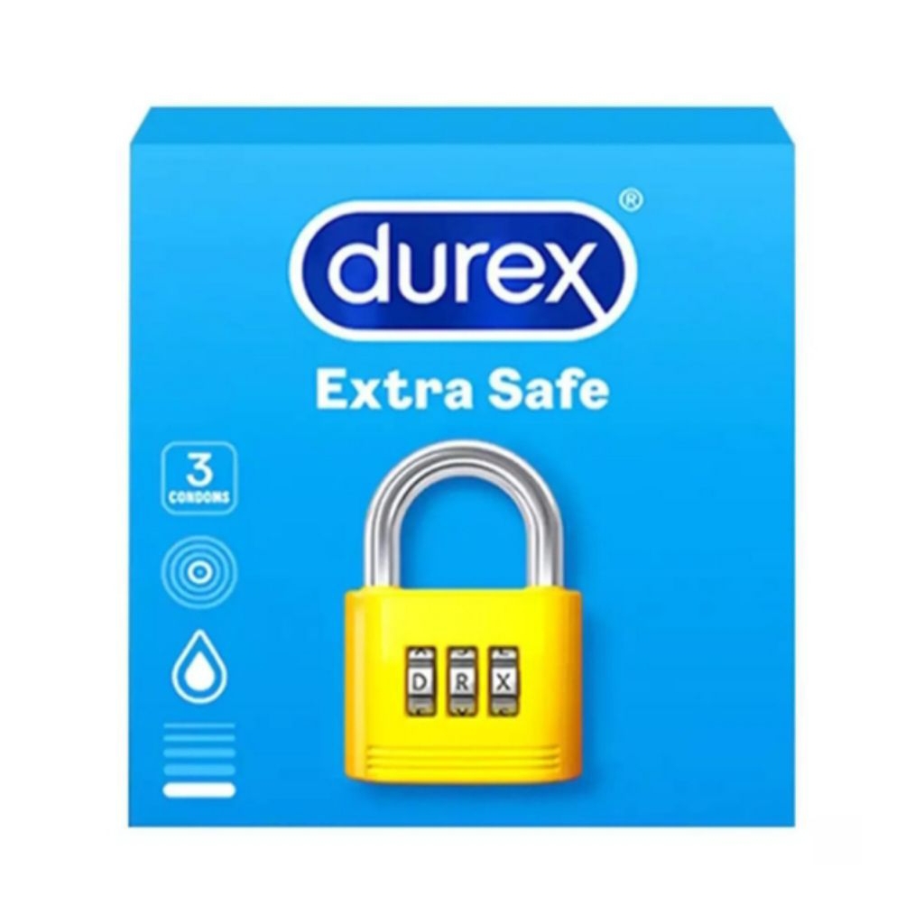 durex extra safe isi 3 kondom