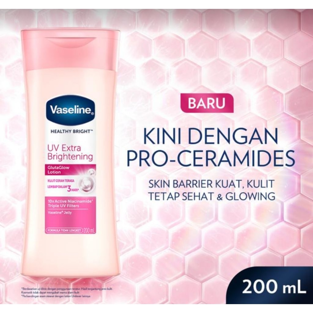Vaseline Lotion UV Extra Brightening 200ml ( Exp.2028 )