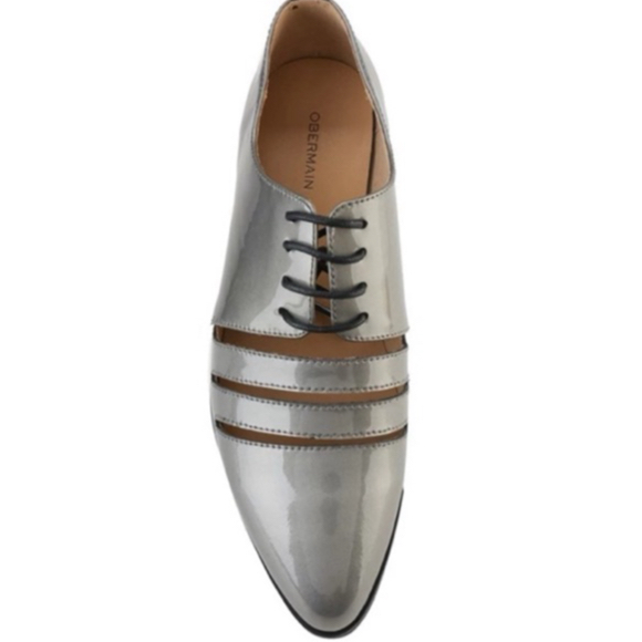 PSPGN.CO | original branded obermain gia rihana OB40136PW sepatu kulit wanita lace up