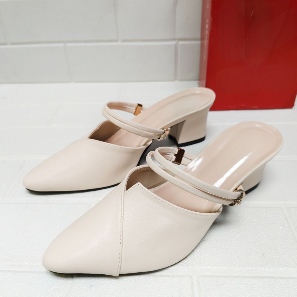 sandal pesta wisuda kondangan wanita bustong fladeo hak 5cm 03A brand matahari murah dan elegan