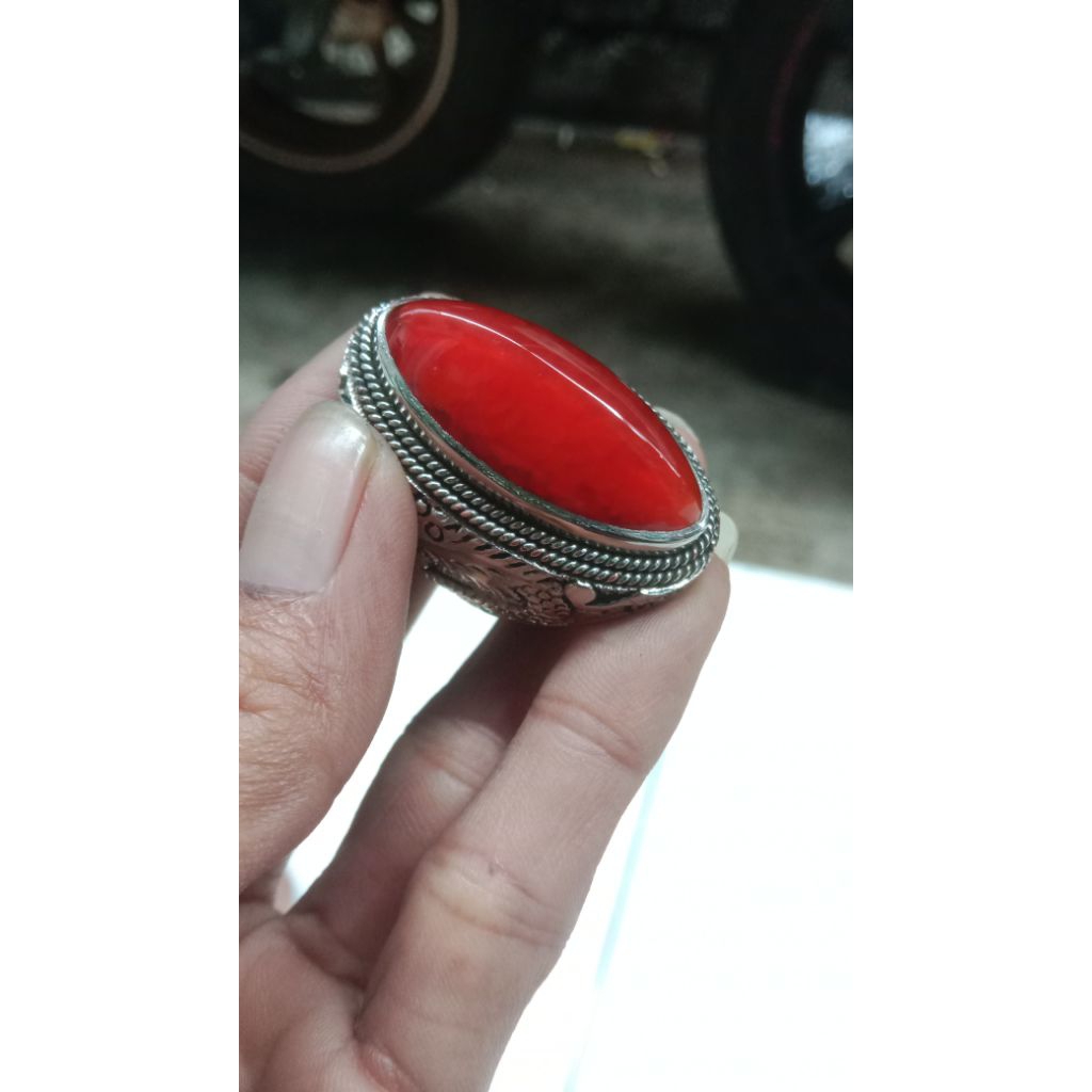 batu pandan merah asli ajib natural alami