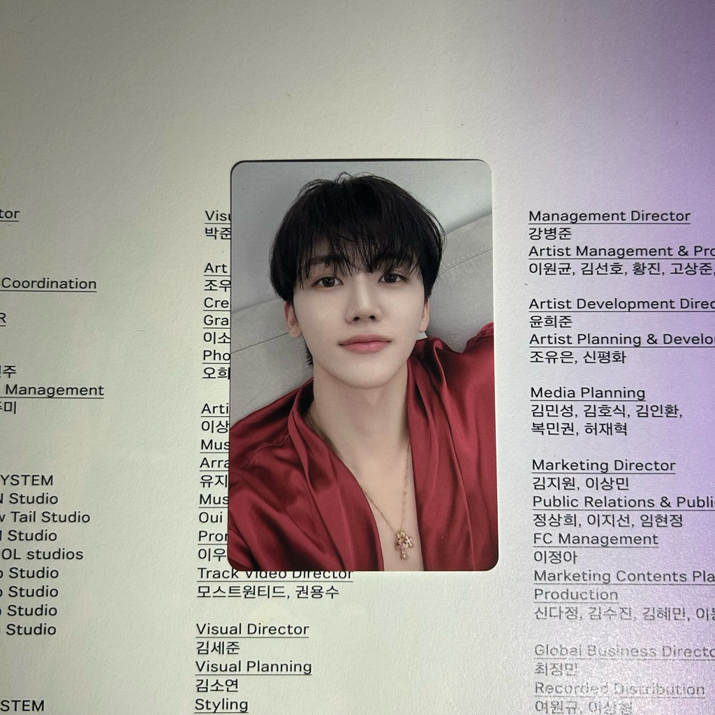 PC PHOTOCARD OFFICIAL NCT DREAM JAEMIN MD SEASON GREETING 2025 DADA SATIN