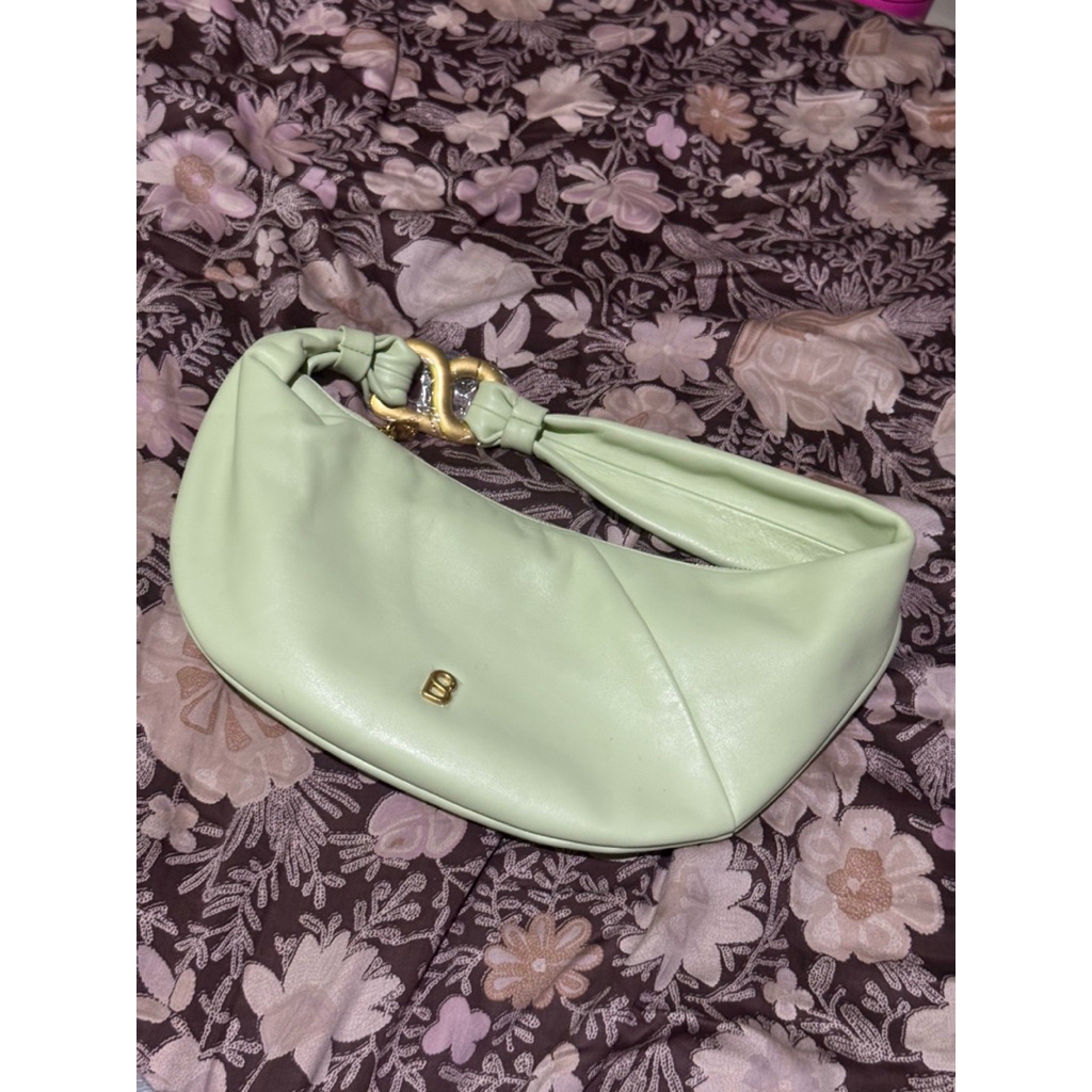 PRELOVED BUTTONSCARVES MOONA BAG LIME CREAM BUKAN BLACK SECOND BEKAS TAS BS GOOD CONDITION BALIKPAPA