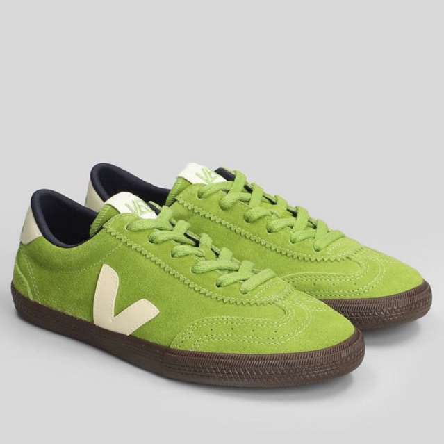 Veja Volley Suede Green Original Resmi