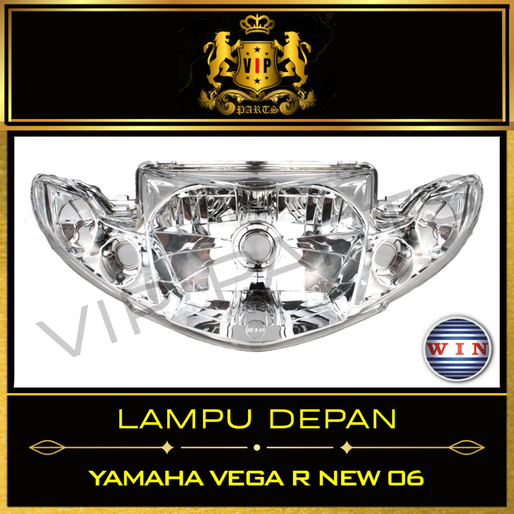 VIP-PARTS/WIN-LAMPU-DEPAN/REFLEKTOR/HEADLAMP/HEADLIGHT/MOTOR/YAMAHA/VEGA-R-06/NEW/2006-2008/GRADE-OR