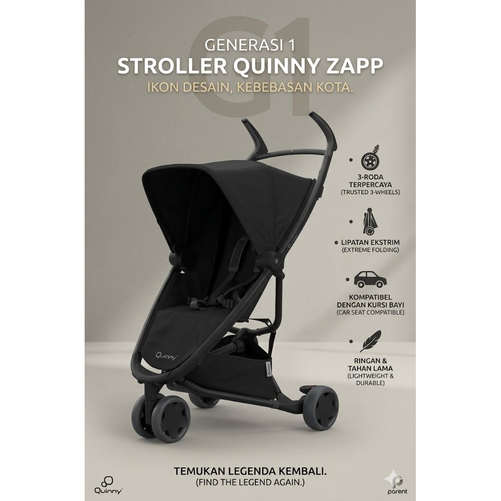 stroller ORI Quinny zapp| kereta bayi dan anak (bekas)