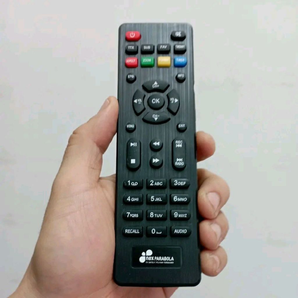 Remot Remote Receiver TV Satelit Set Top Box STB DVB-T2 Pengganti Tanpa Setting Nex Parabola C-Band 