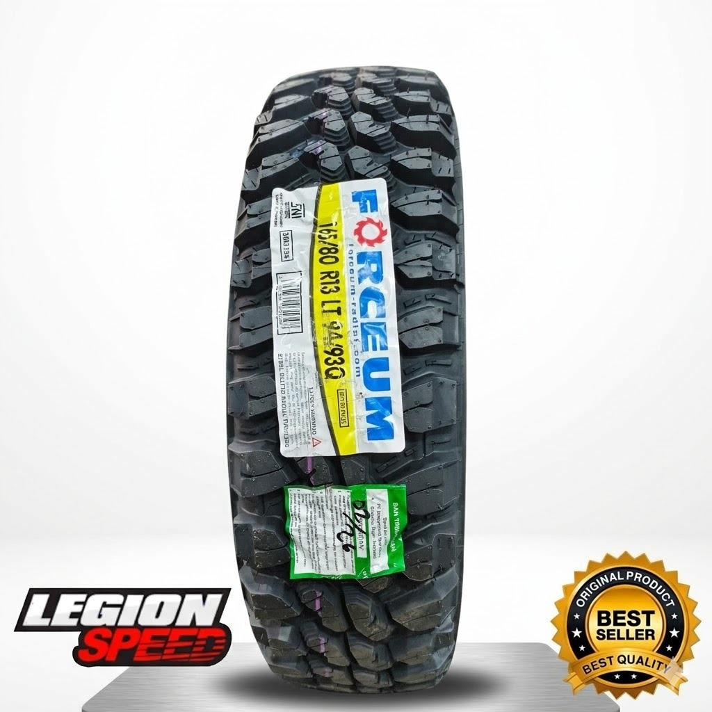 BAN PACUL UNTU MOBIL PICK UP GRANDMAX RING 13 MERK FORCEUM TYPE MT-08 PLUS 165 80 R13 TUBLES