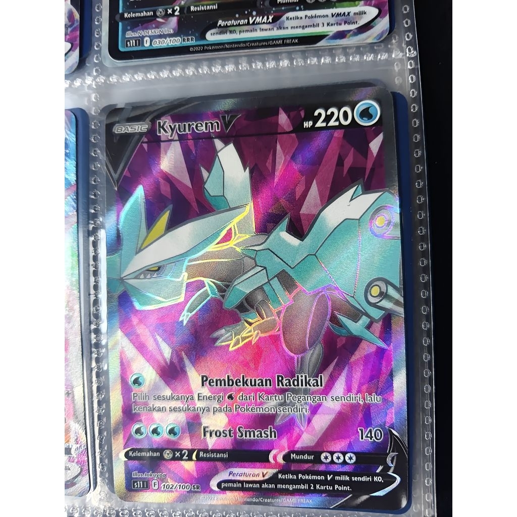 Kyurem V SR s11 102/100 Kartu Pokemon TCG Indonesia