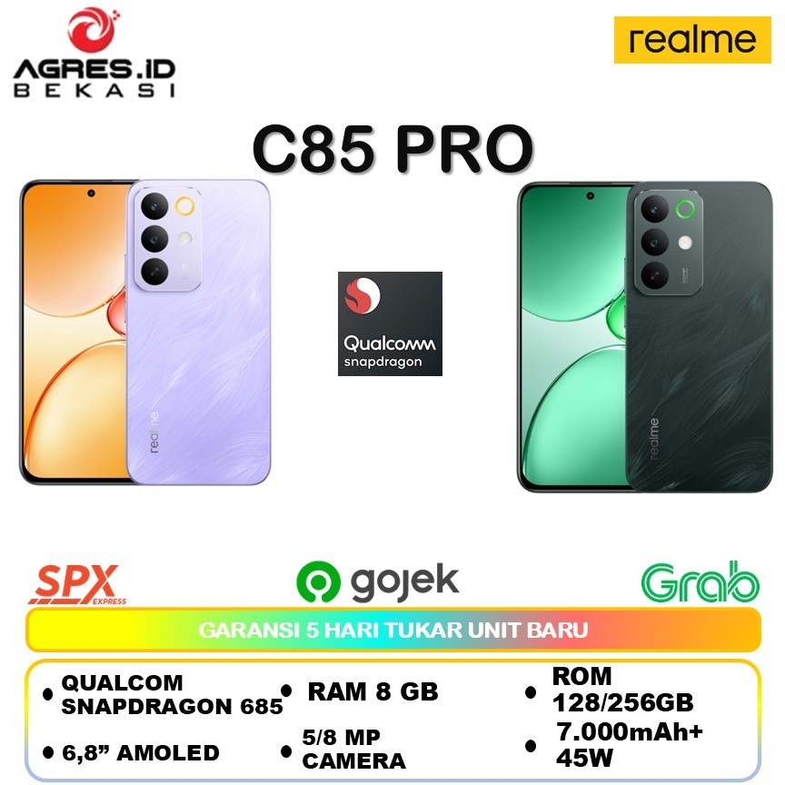 REALME C85 PRO (8GB+128/256GB) SNAPDRAGON 685 / 7000MAH TITAN BATTERY
