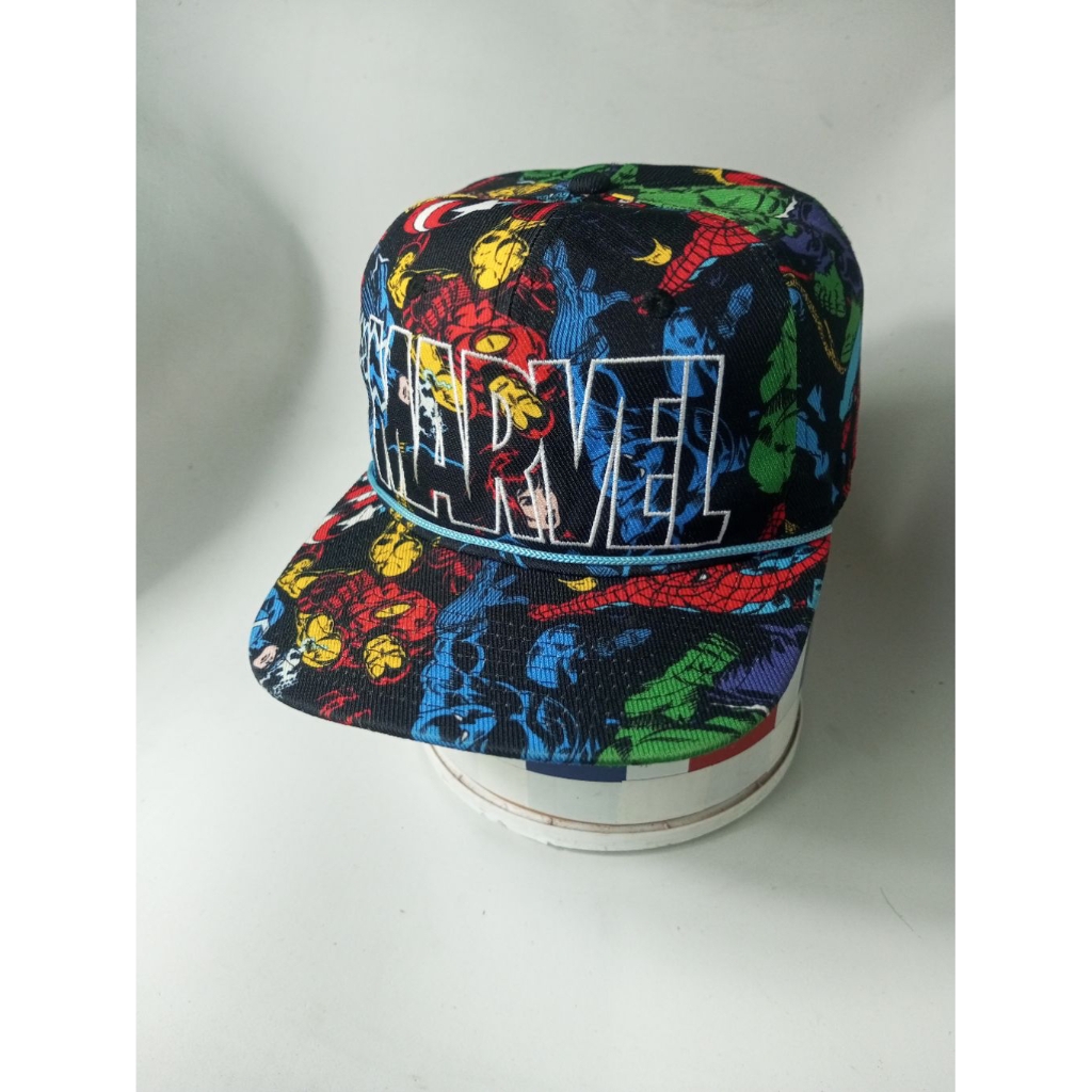 Topi Marvel Ropehat Golfer Superhero Aop Snapback hat