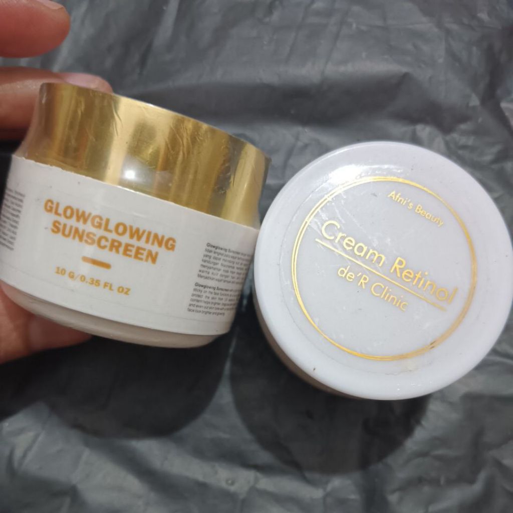 salep pelicin rclinic dan  sunscreen al maxi glow /sunblock al maxi glow