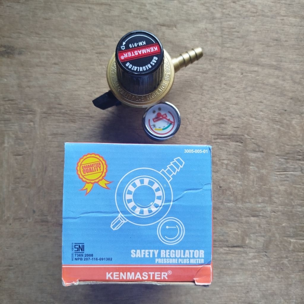 Kepala Regulator Gas / Kenmaster High Pressure + Meter KM-919