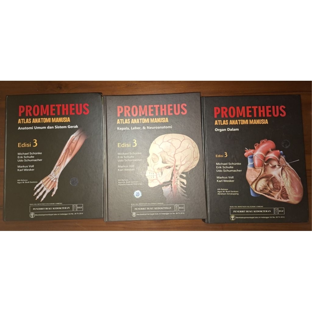 Prometheus Buku Atlas Anatomi Manusia Edisi 3 Fullset