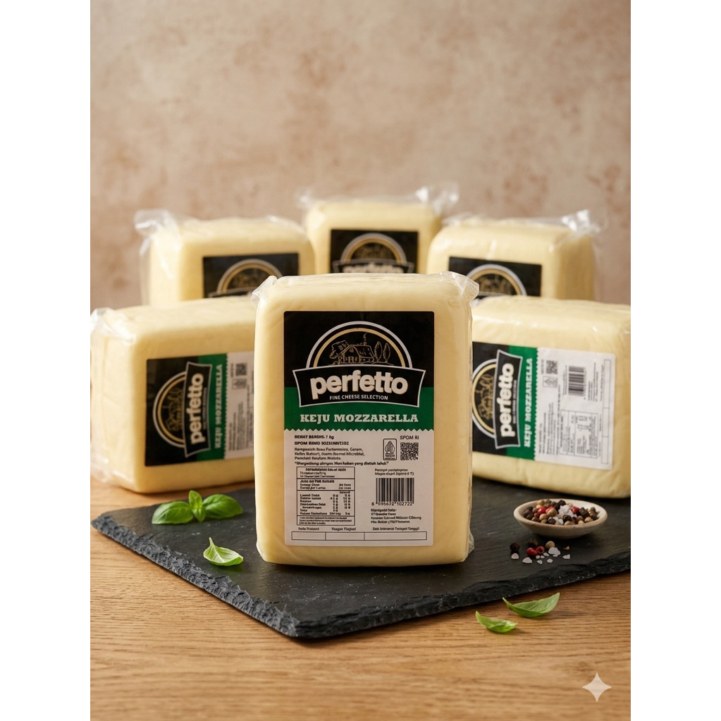 Keju mozarella perfecto 1kg / Mozarella perfecto/ Keju mozarella 1kg
