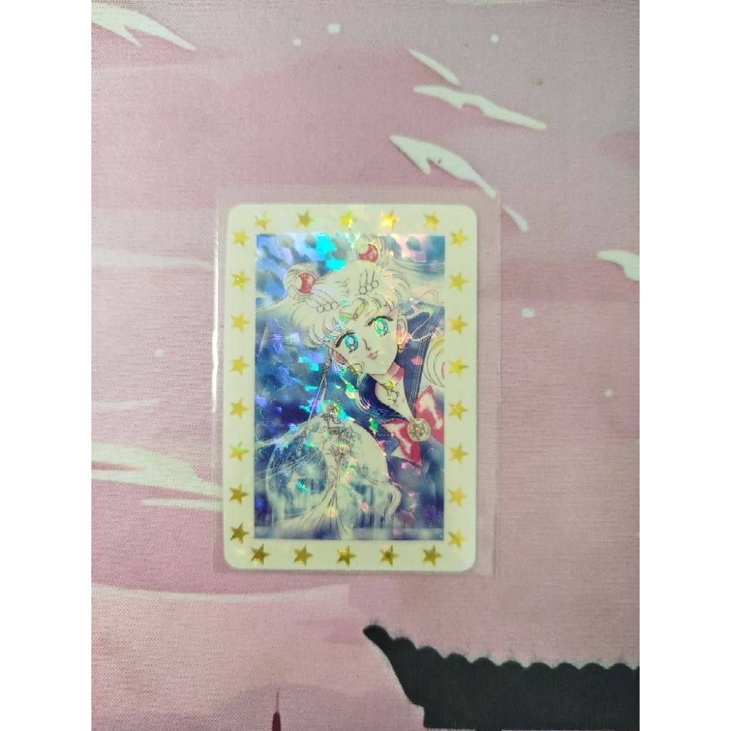 Vintage 1990s Sailor Moon Hologram Card Prism Anime Collectible