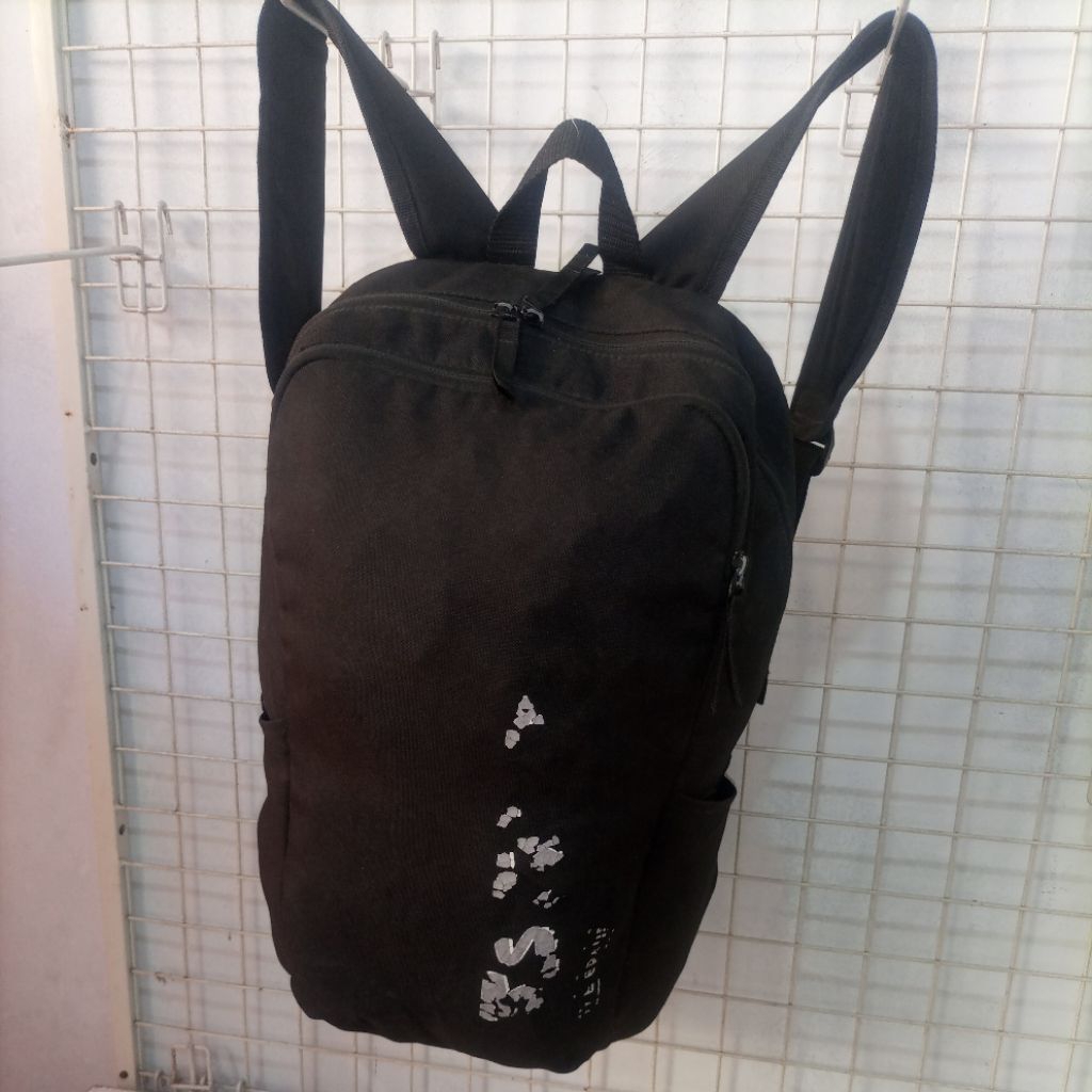 black backpack - adidas - alas15x27cm tinggi 45cm