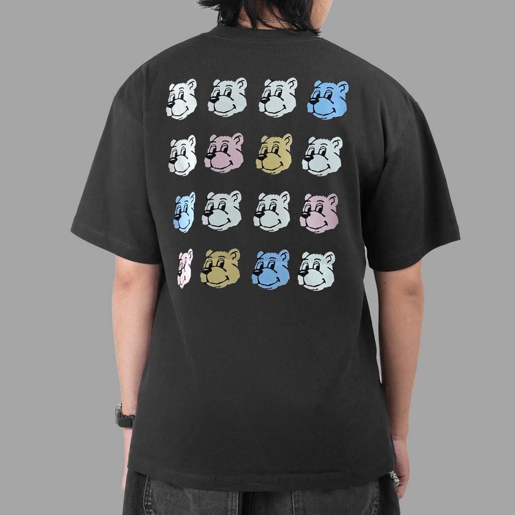 ADLV AC Bear Face Charcoal Tee