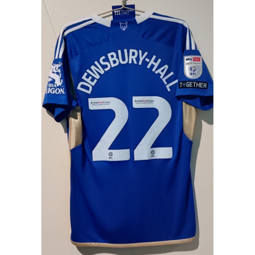 JERSEY LEICESTER CITY HOME 2023-24 SIZE L DEWSBURY-HALL