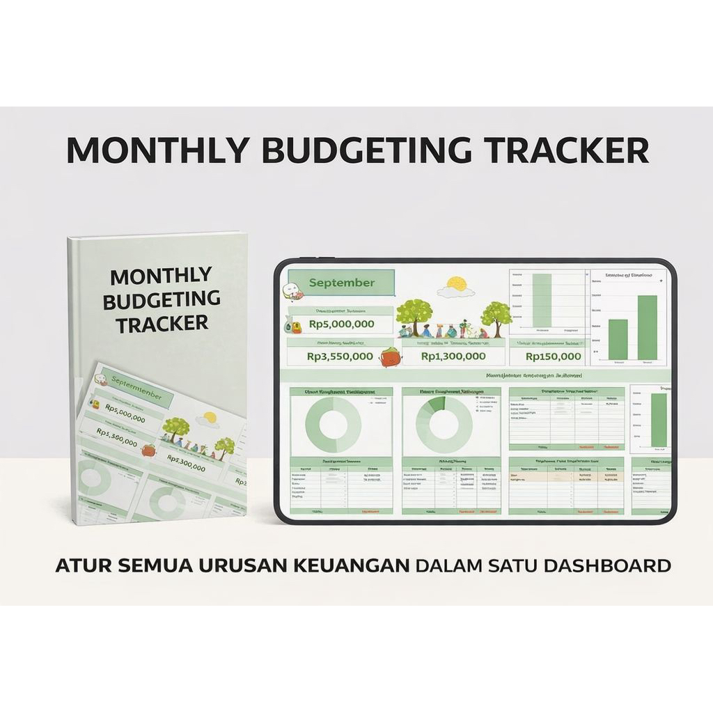 MONTHLY BUDGET TRACKER / MONEY PLANNER / BUDGET PLANNER / BUDGET TRACKER