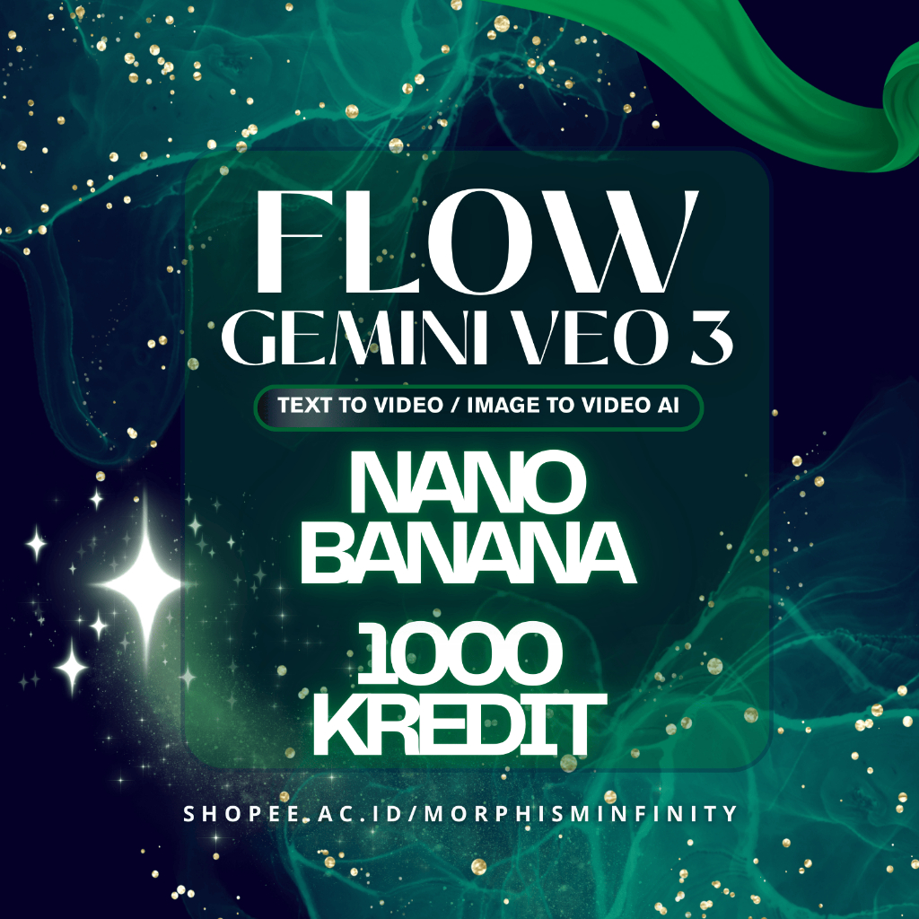 Gemini AI Pro VEO 3 FLOW 1000 KREDIT Bergaransi