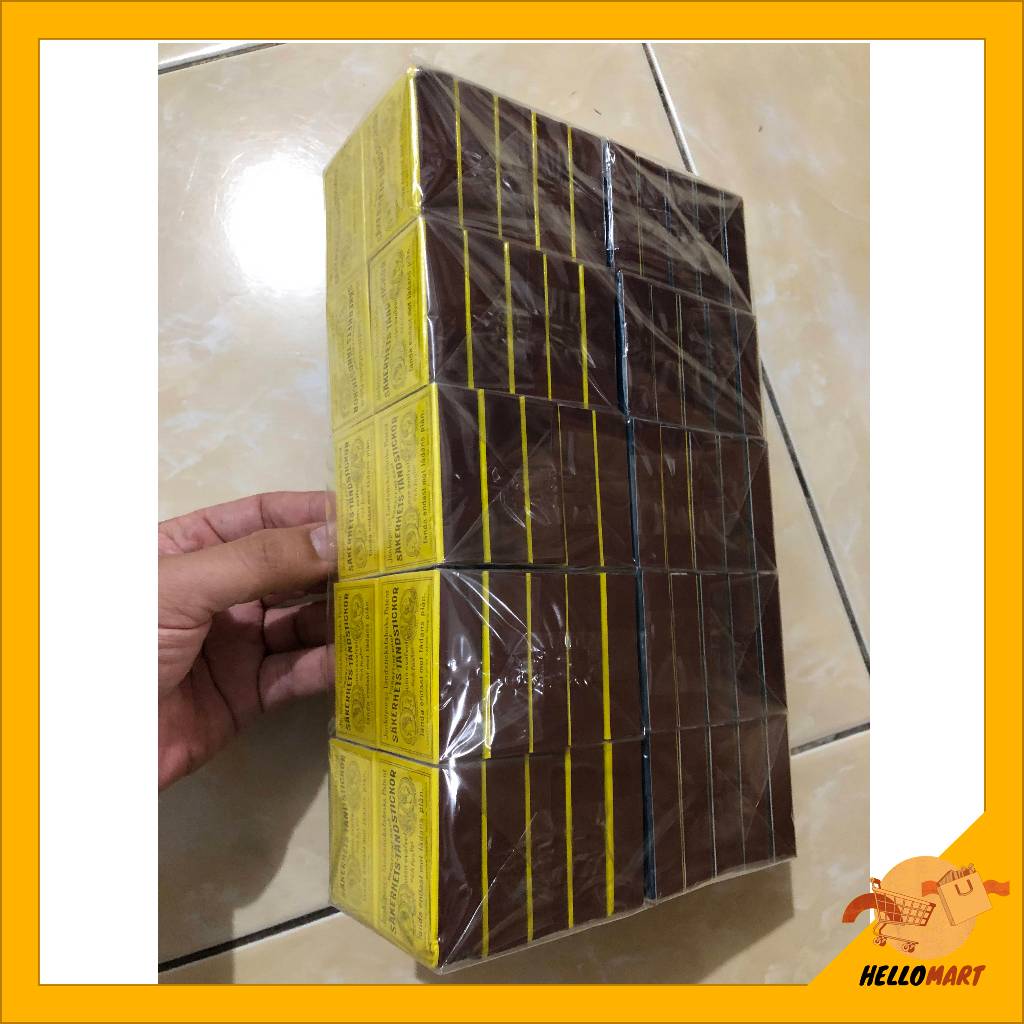 ORIGINAL Korek Kayu Dollar 1 PACK ISI 100 KOTAK / Korek Kayu Batangan Dolar / HELLOMARTID