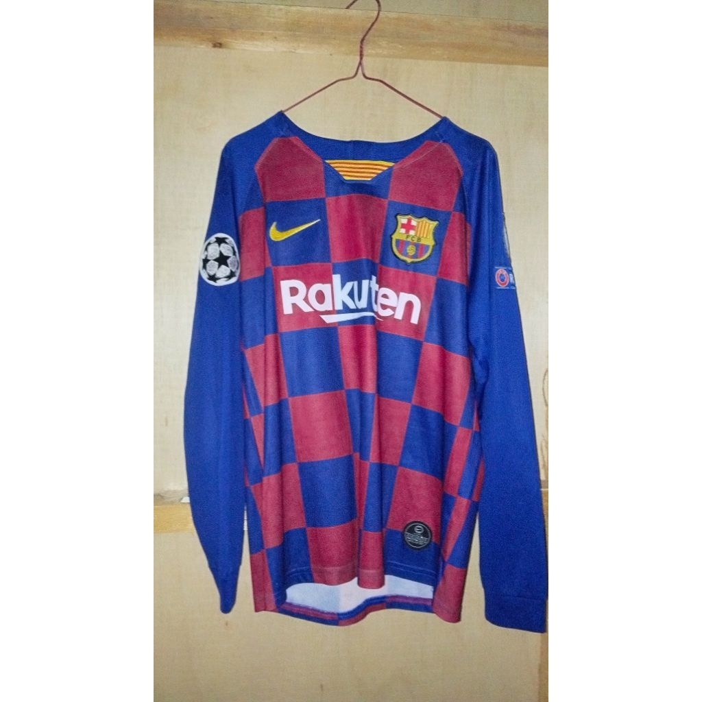 JERSEY BARCA 2020 LONGSLEVE NAMESET MESSI
