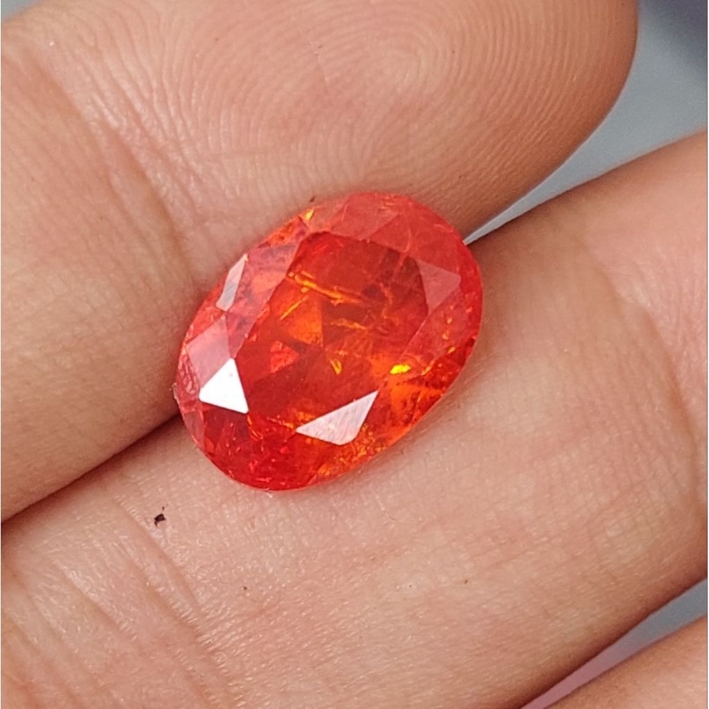 red orange safir sapphire big size kristal