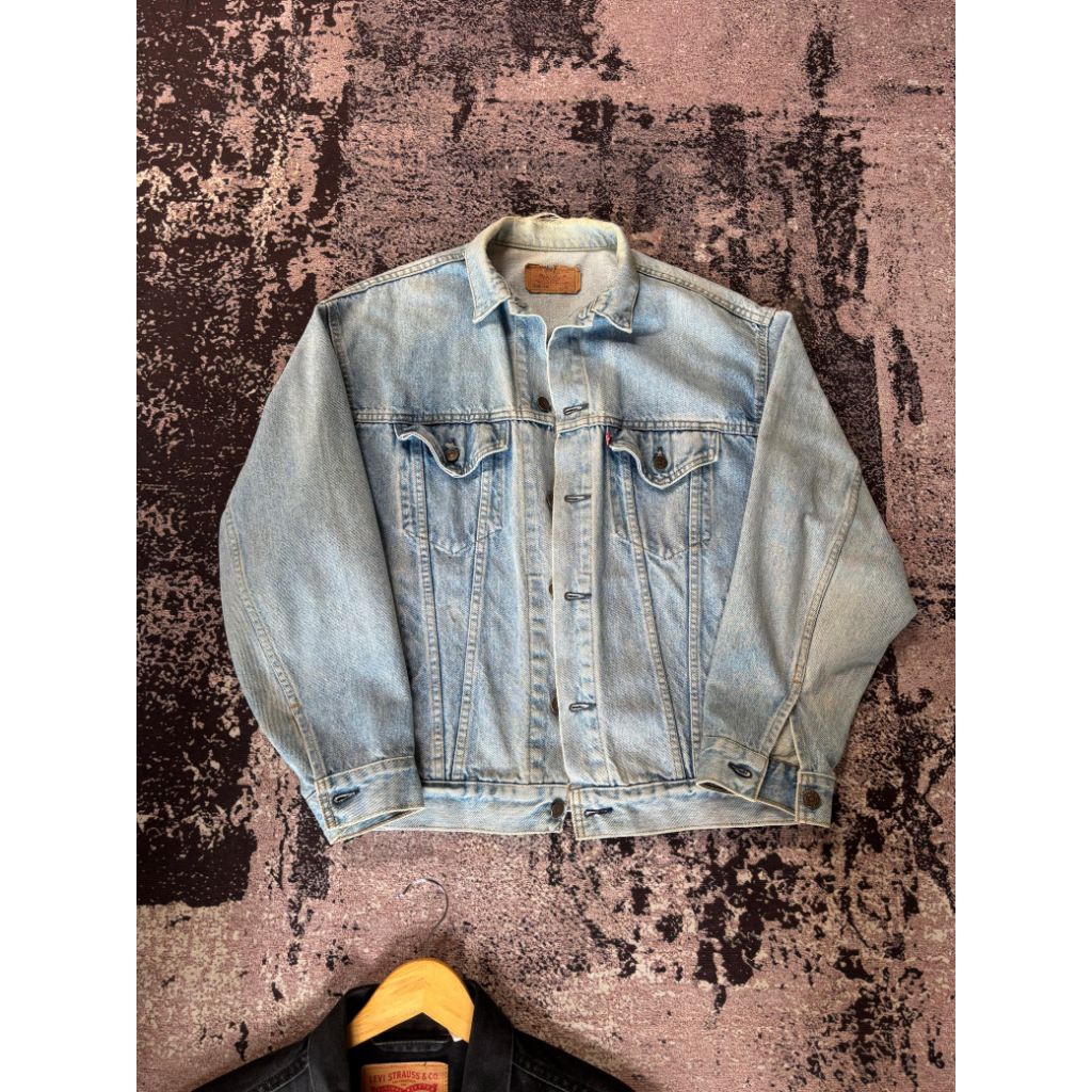trucker jacket levis blue