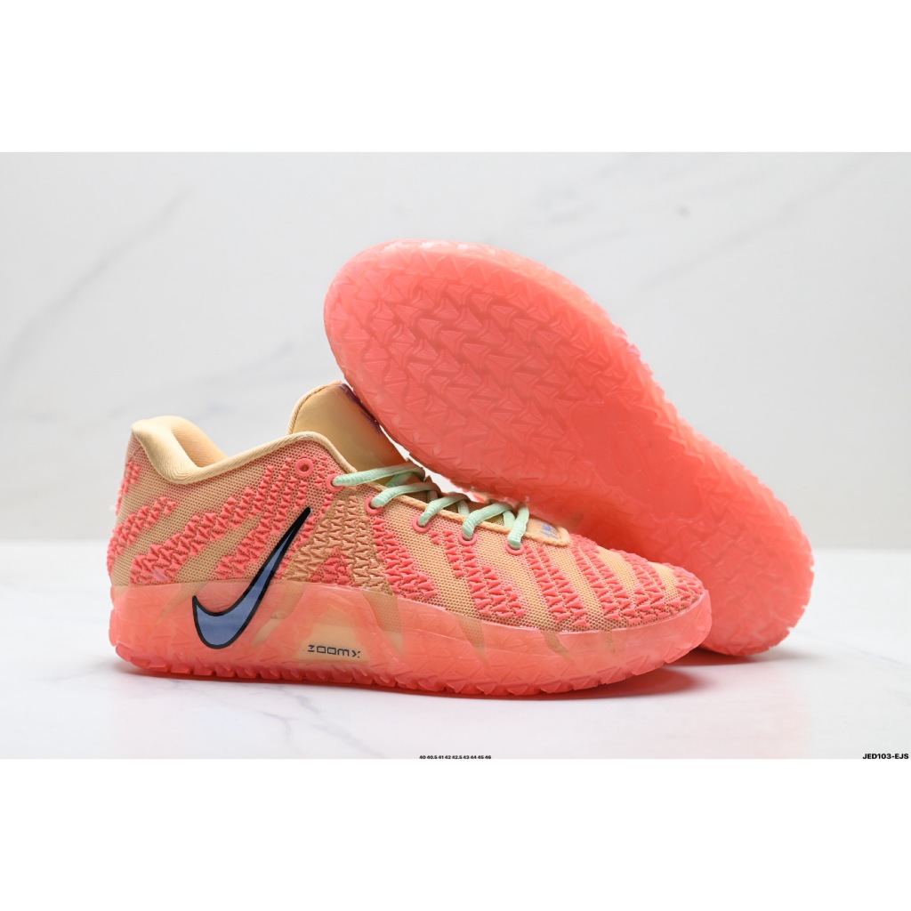 NK JA3 Morant Sepatu Orange-Yellow Low Top Basketball Shoes Men's  Ja 3 Max Volume Performa Lightwei