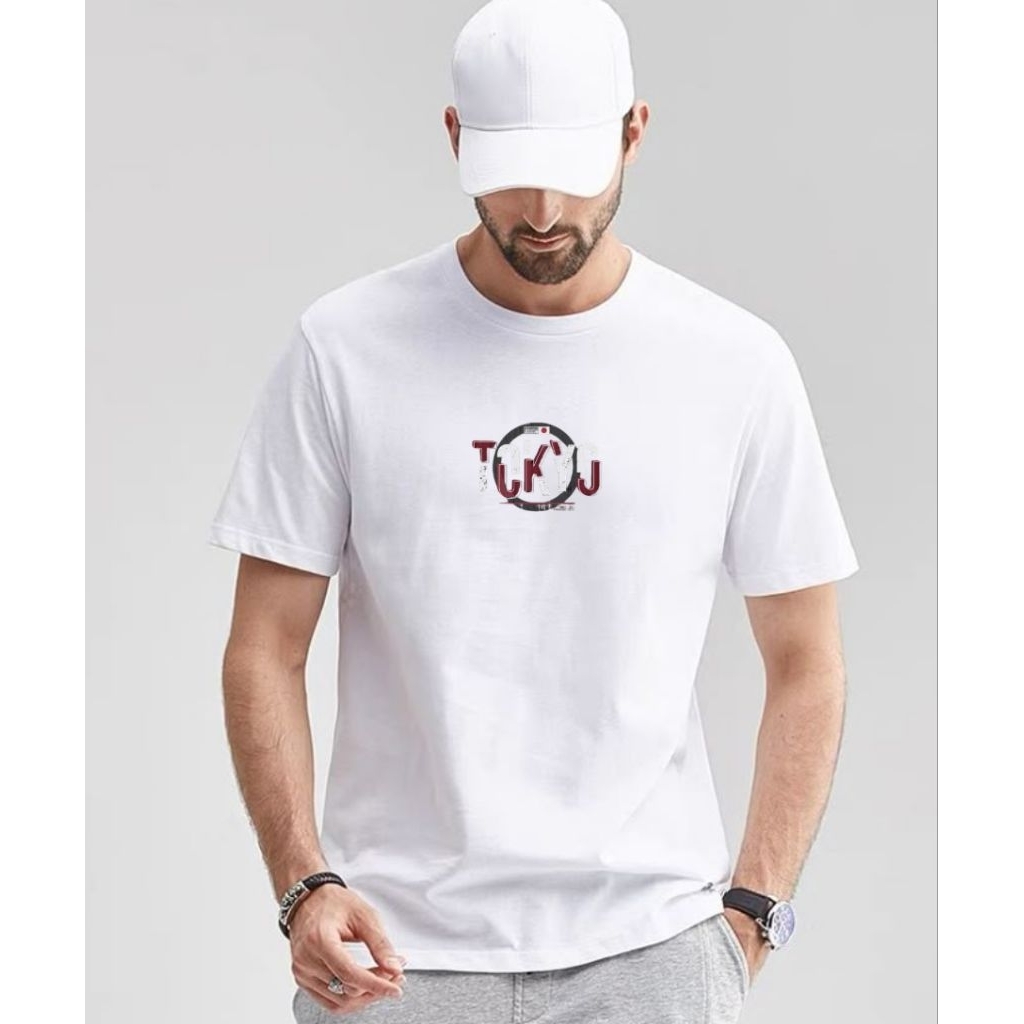casual t-shirt Tokyo baju kaos pria lengan pendek bajukaos pria wanita baju kaos pria sablon sedang 