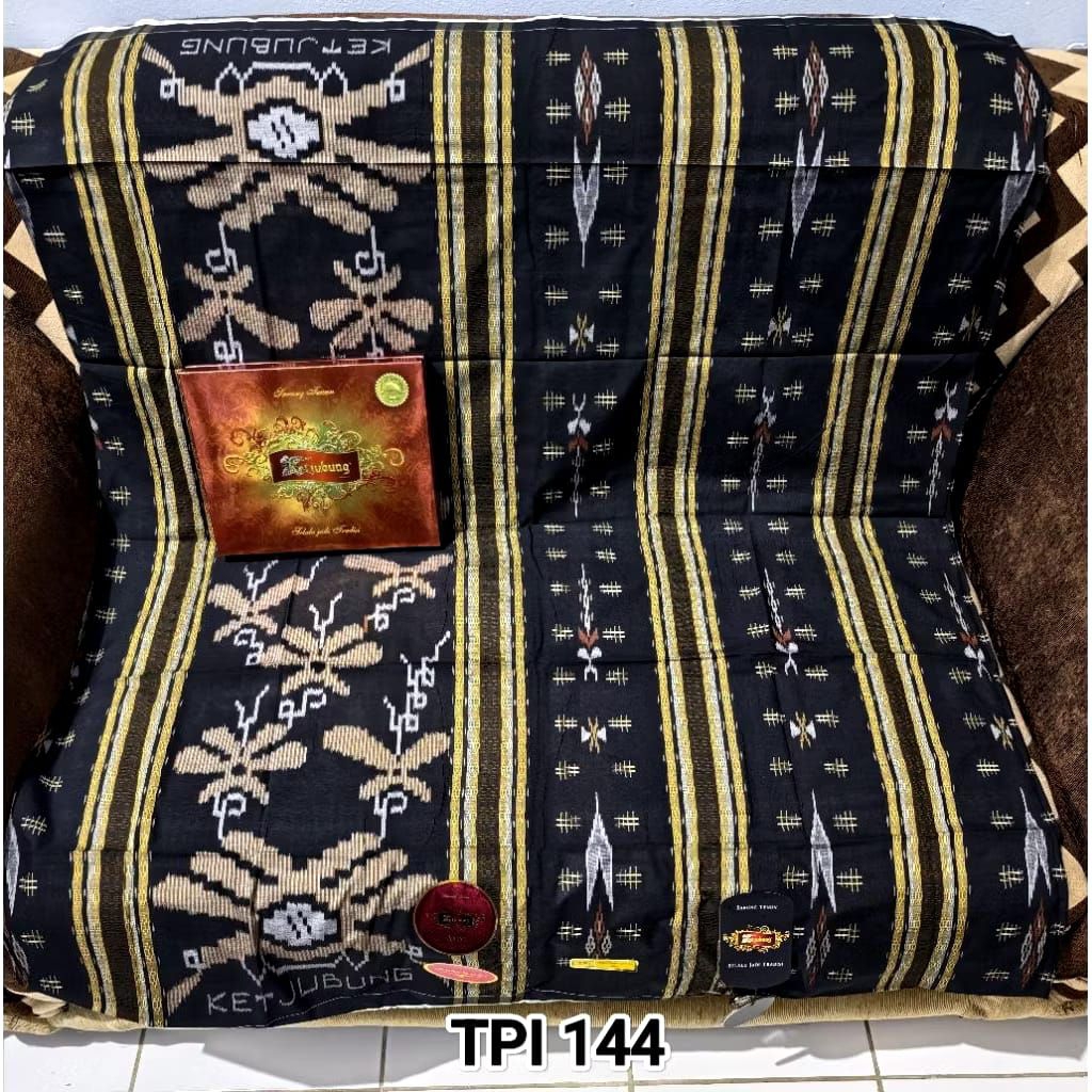 Sarung Ketjubung Red Gold TCC,TJM,TCW Original Bahan Mesres Jahit Tengah