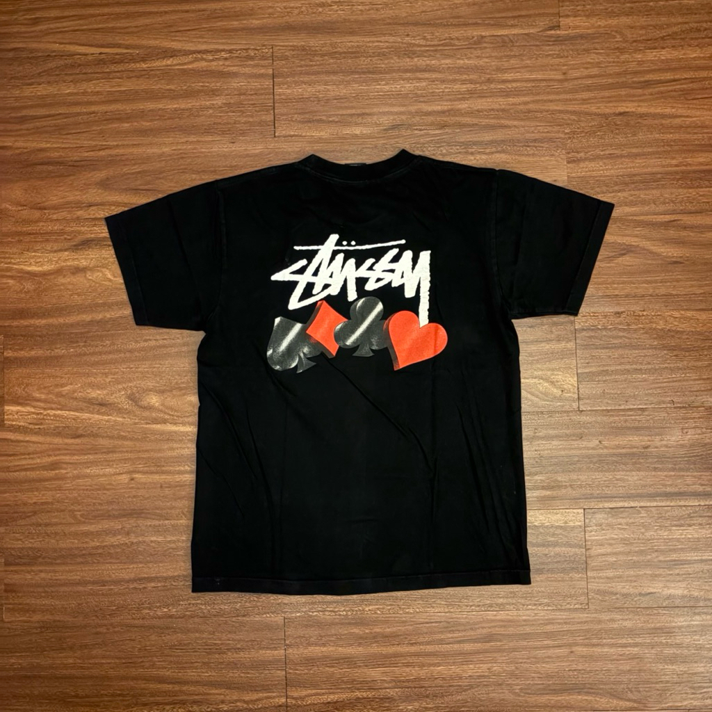 Stussy Vintage Black Graphic Tee Second Preloved