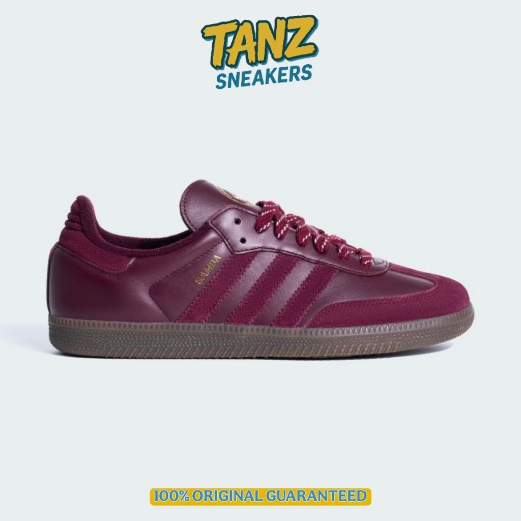 SEPATU CASUAL ADIDAS SAMBA OG SUMATRA MAROON JR9445 ORIGINAL BNIB RESMI