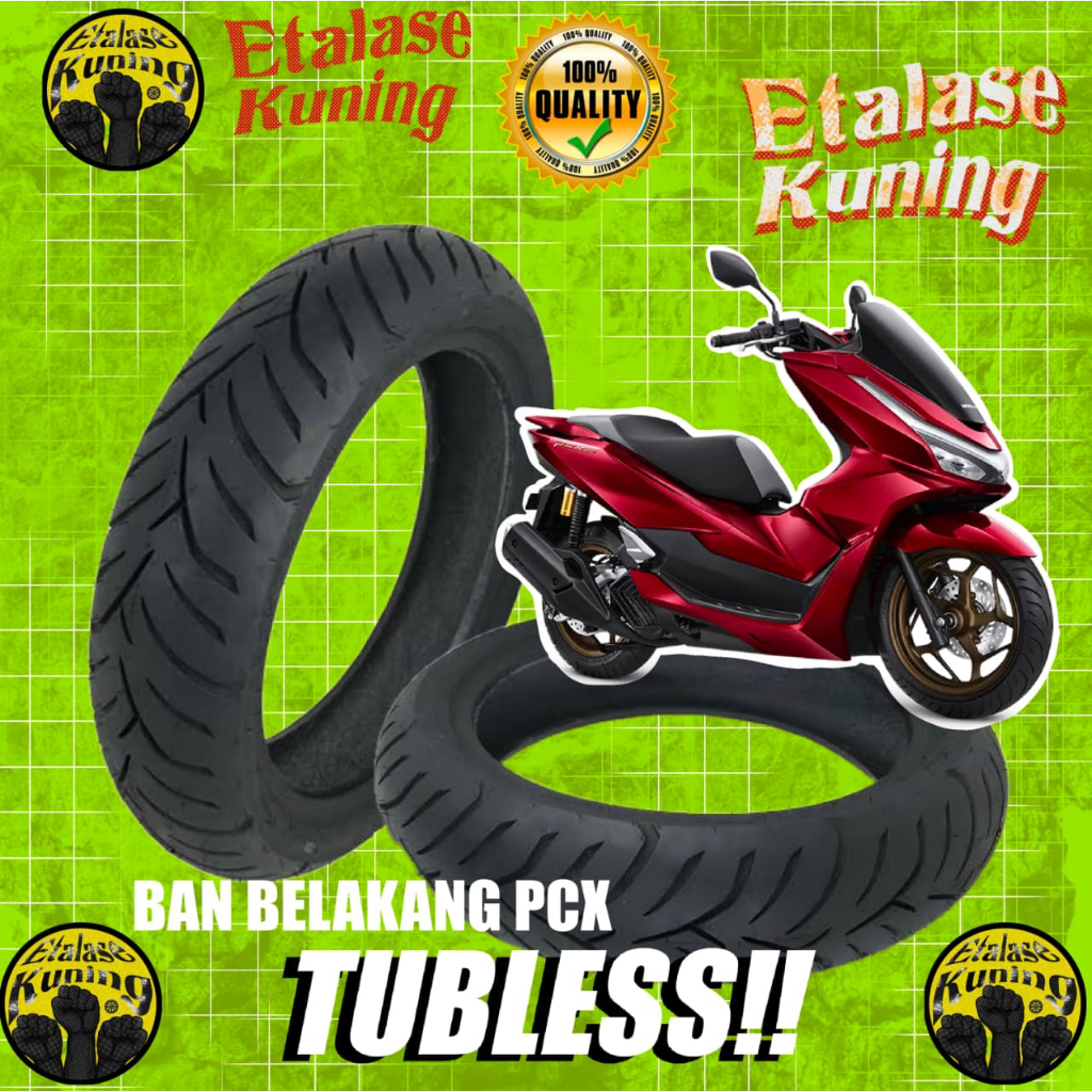 SEPASANG BAN MOTOR MATIC TUBLES RING 14
