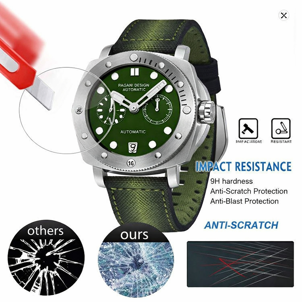 nnn tempered glass untuk Pagani Design PD-1767 PD1767 PD 1767 TG anti gores jam tangan tempered glas