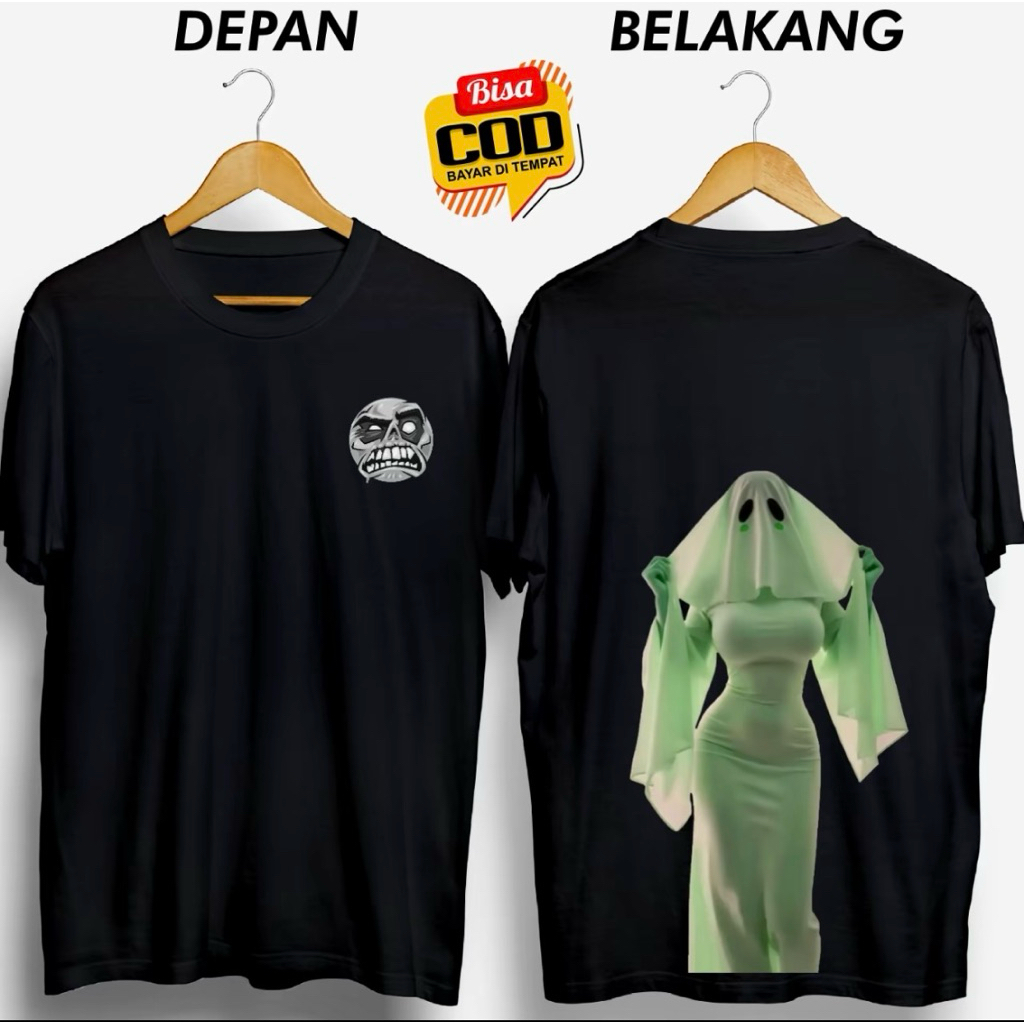 KAOS DISTRO PRIA HANTU KUNTILANAK IJO TOPENG