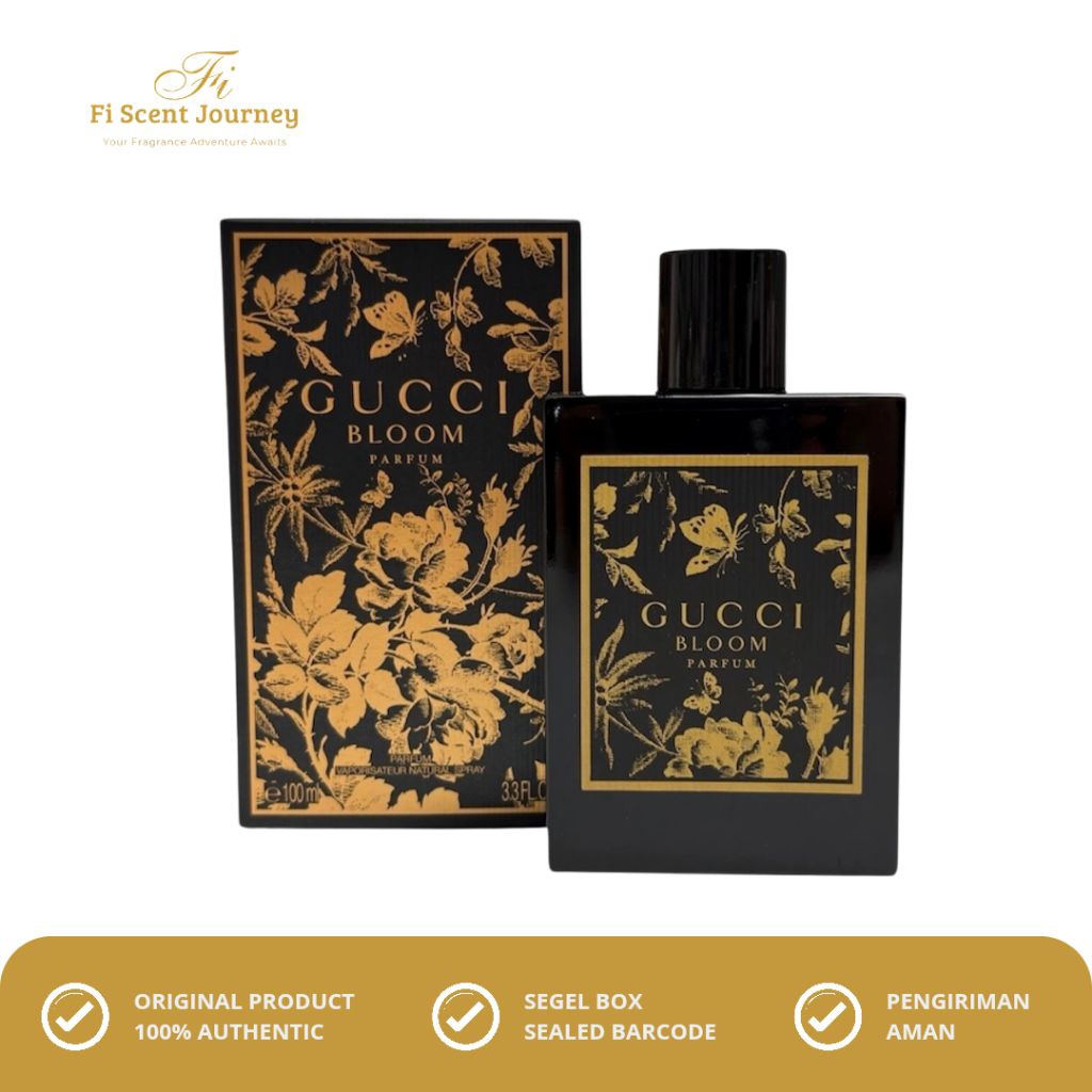Gucci Bloom Parfum Woman 100ml - Fragrance Minyak wangi wanita perempuan oriental floral melati meka