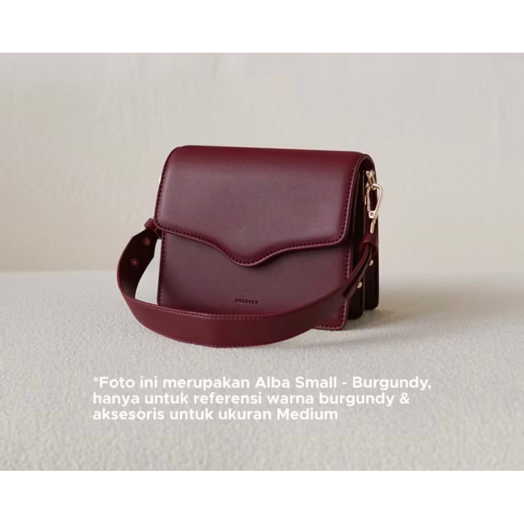 holdrey alba bag burgundy maroon preloved kondisi sangat bagus