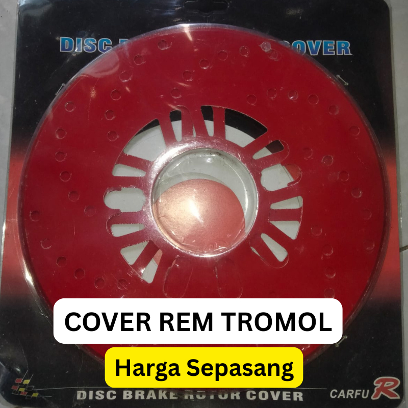 Cover Rem Tromol Mobil Universal Merah Carfu R Disc Brake Cover Pelindung Tromol Mobil Aksesoris Mob