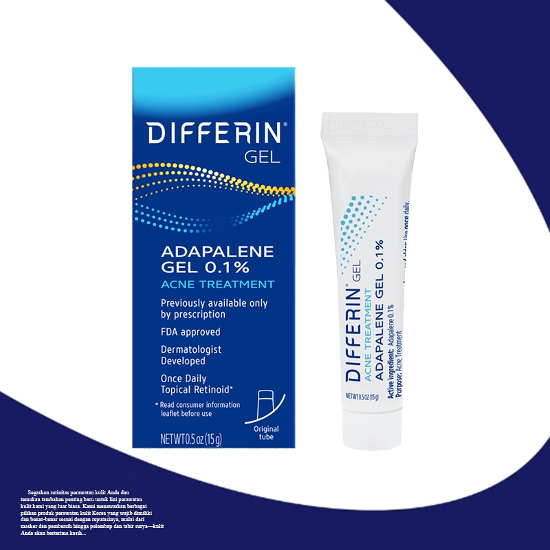 Differin Acne Treatment Gel/Differin Adapalene Gel 0.1% Acne Treatment 15g