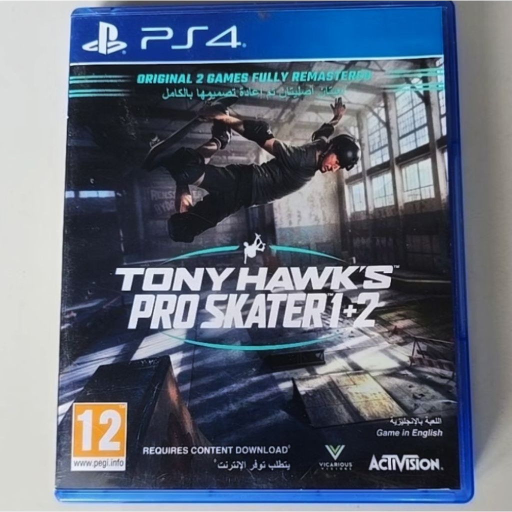 BD Kaset PS4 PS5 Tony Hawk's Pro Skater 1-2 Game CD PS Playstation 4 5 Original Bekas Second Mulus