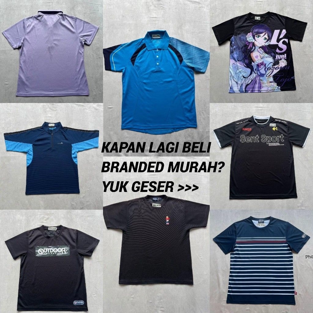 Kaos Quickdry Branded Outdoor,Disney,kaepa,Albatros,pro keds